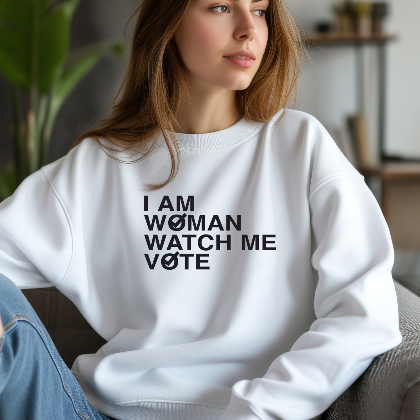 I am Woman Watch Me Vote Shirt | Crew neck | V Neck| Sweatshirt | Hoodie