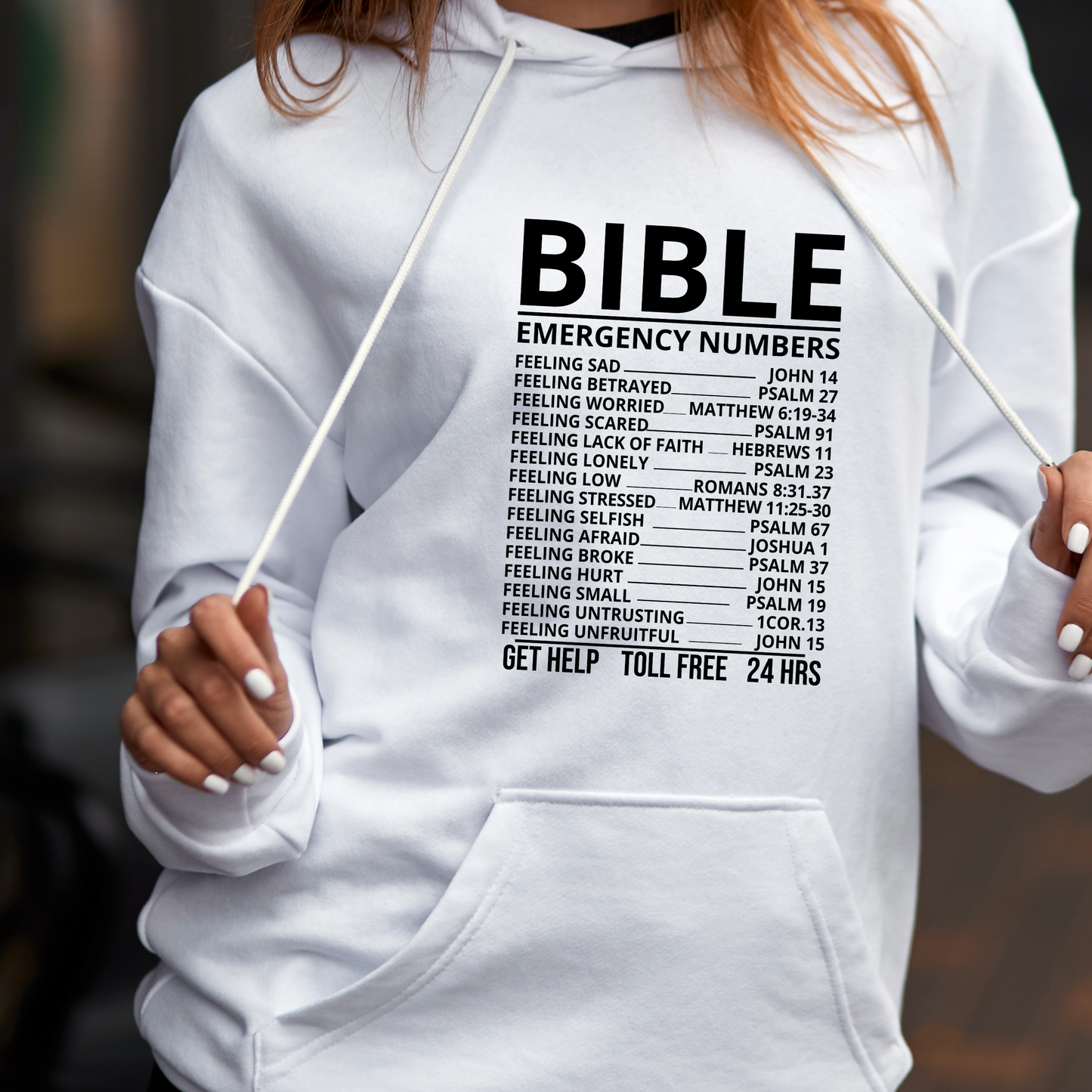 Bible Emergency Numbers Shirt | Crew neck | V Neck| Sweatshirt | Hoodie