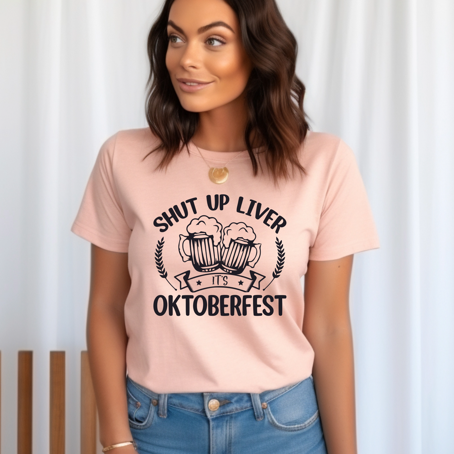 Oktoberfest Cheers! V-Neck or Crew Neck T-Shirt - Your Choice