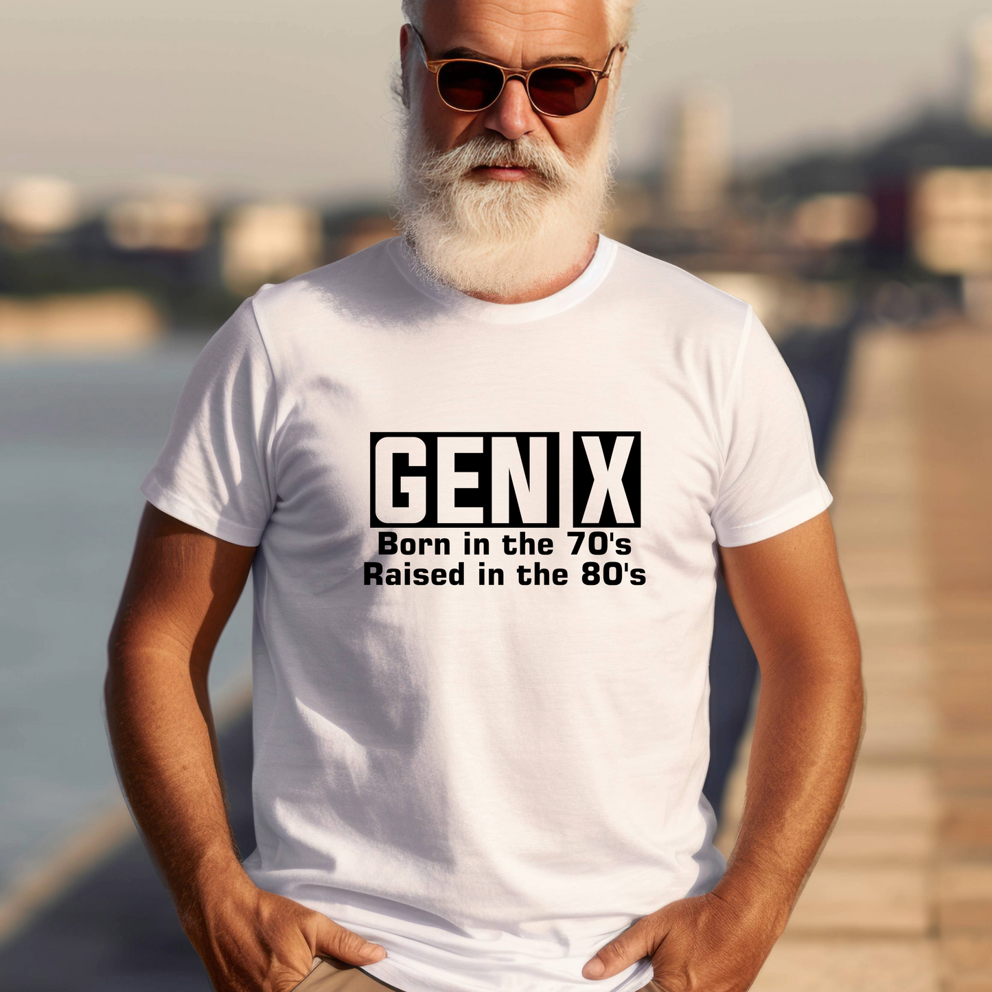 Generation X t-shirts | Crew neck | V Neck|  Born in the 70s Raised in the 80s| SEC Apparel