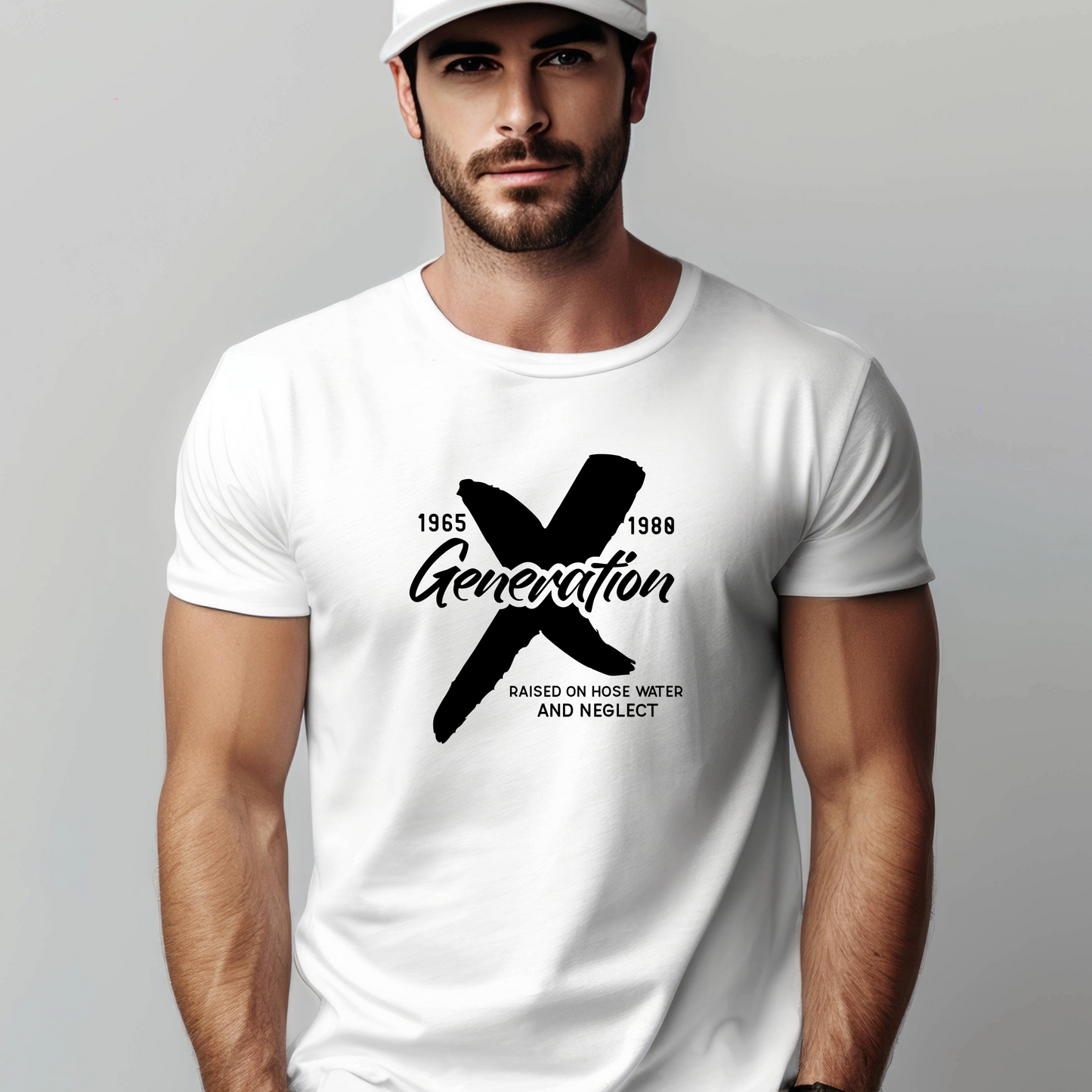 Generation X t-shirts | Crew neck | V Neck|  Raised on hose water | SEC Apparel