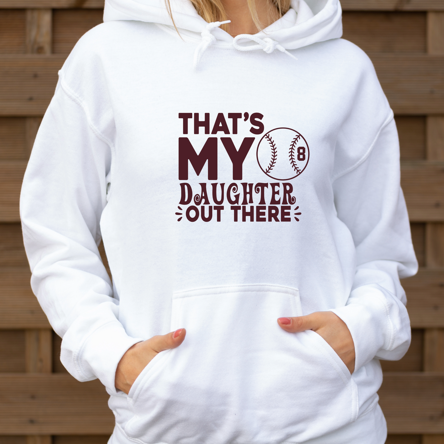 Softball Mom Shirt | Crew neck | V Neck| Sweatshirt | Hoodie | Thats my daughter out there