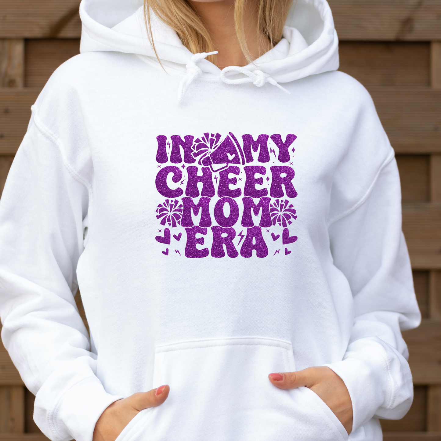 In My Cheer Mom Era Shirt | Crew neck | V Neck| Sweatshirt | Hoodie