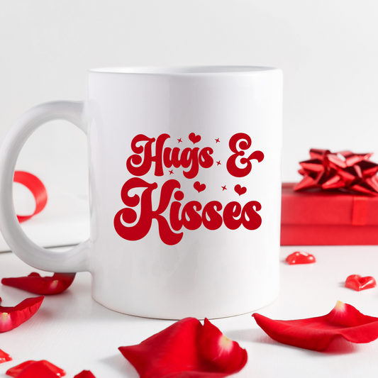 Hugs and Kisses Mug | Valentines Mugs-11oz Mug by SEC Apparel