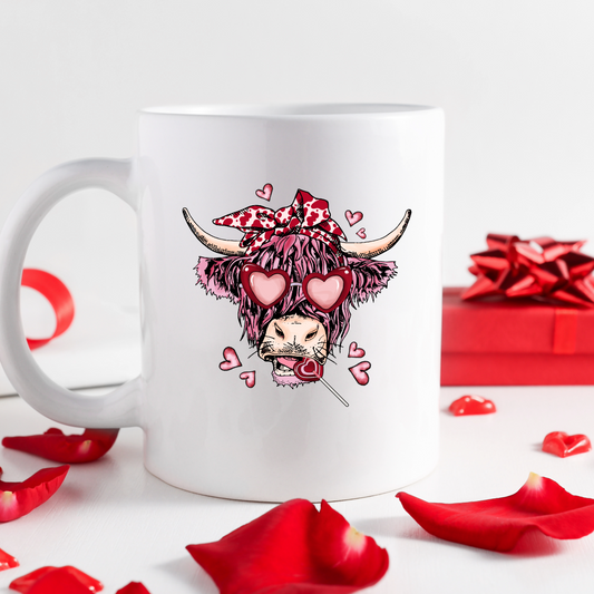 Cow Heart | Valentines Mugs-11oz Coffee Mug | Gifts | SEC Apparel