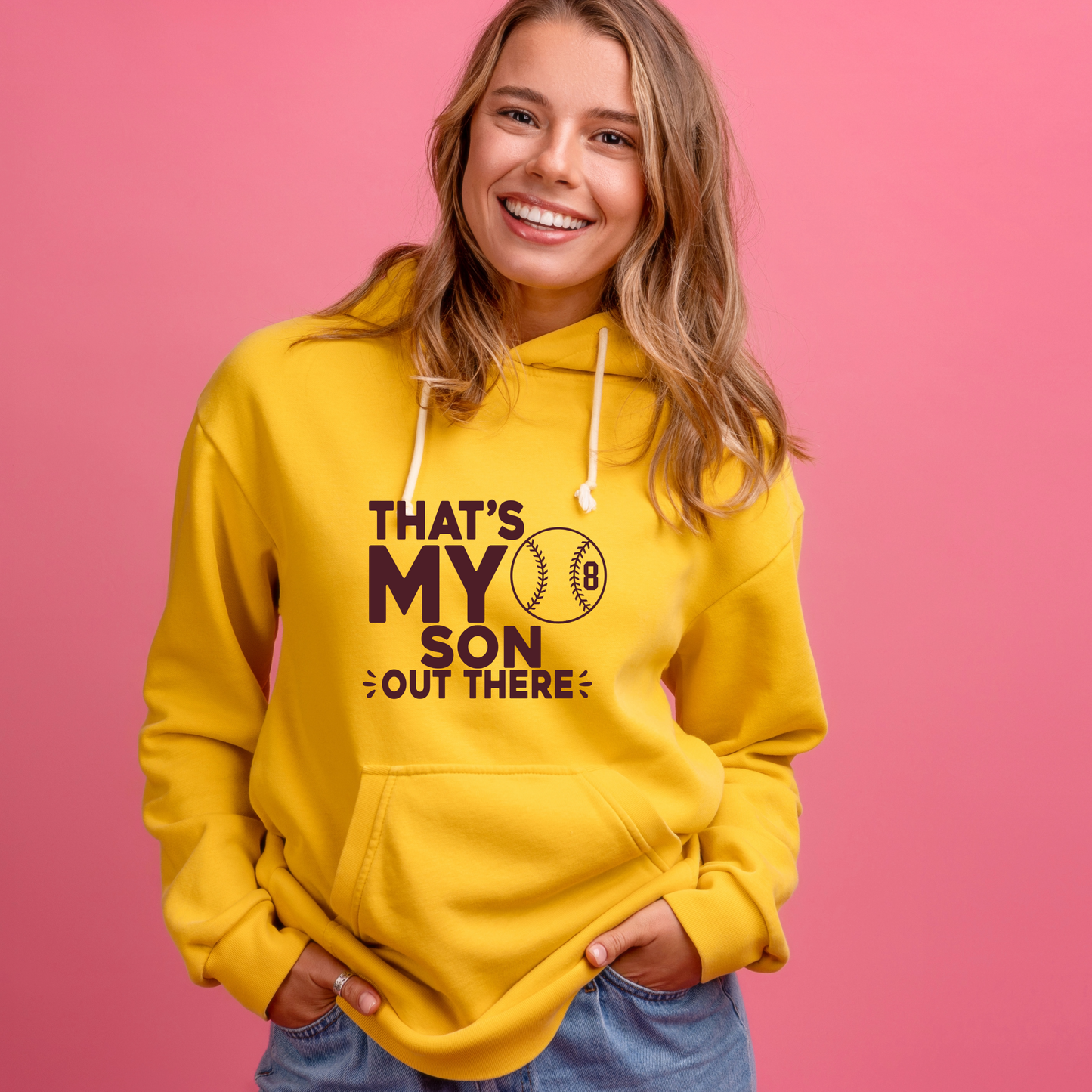 Baseball Mom Shirt | Crew neck | V Neck| Sweatshirt | Hoodie | Thats my son out there