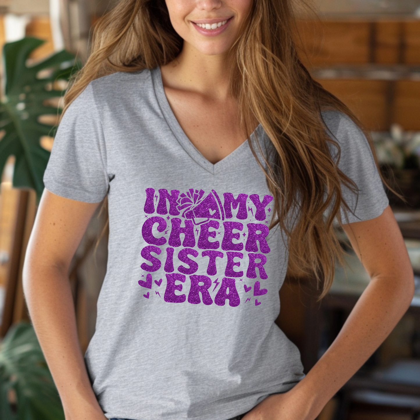 In My Cheer Sister Era Shirt | Crew neck | V Neck| Sweatshirt | Hoodie