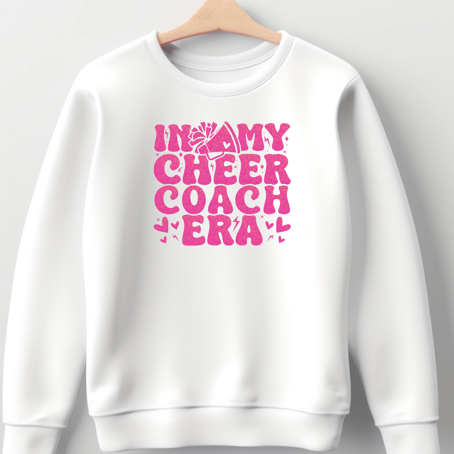 In My Cheer Coach Era Shirt | Crew neck | V Neck| Sweatshirt | Hoodie