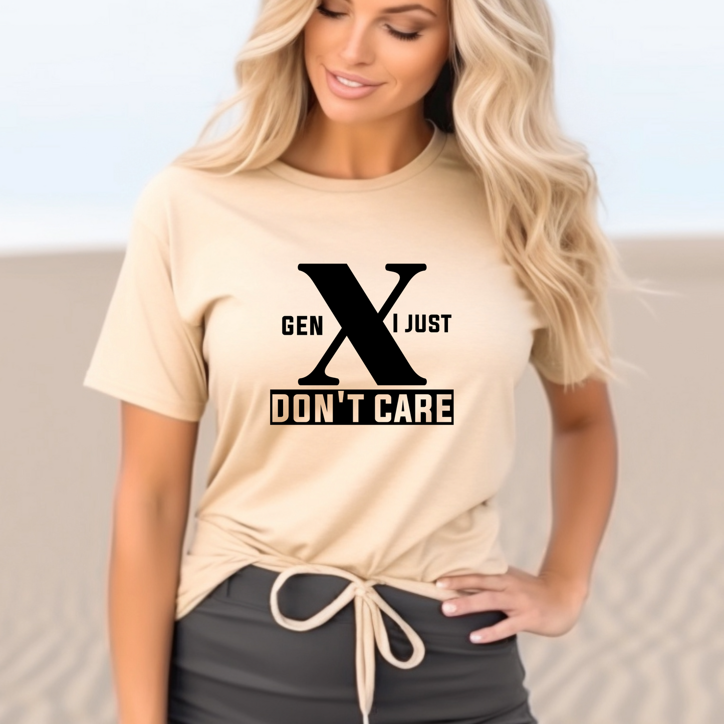 Generation X t-shirts | Crew neck | V Neck|  I just Don't Care| SEC Apparel