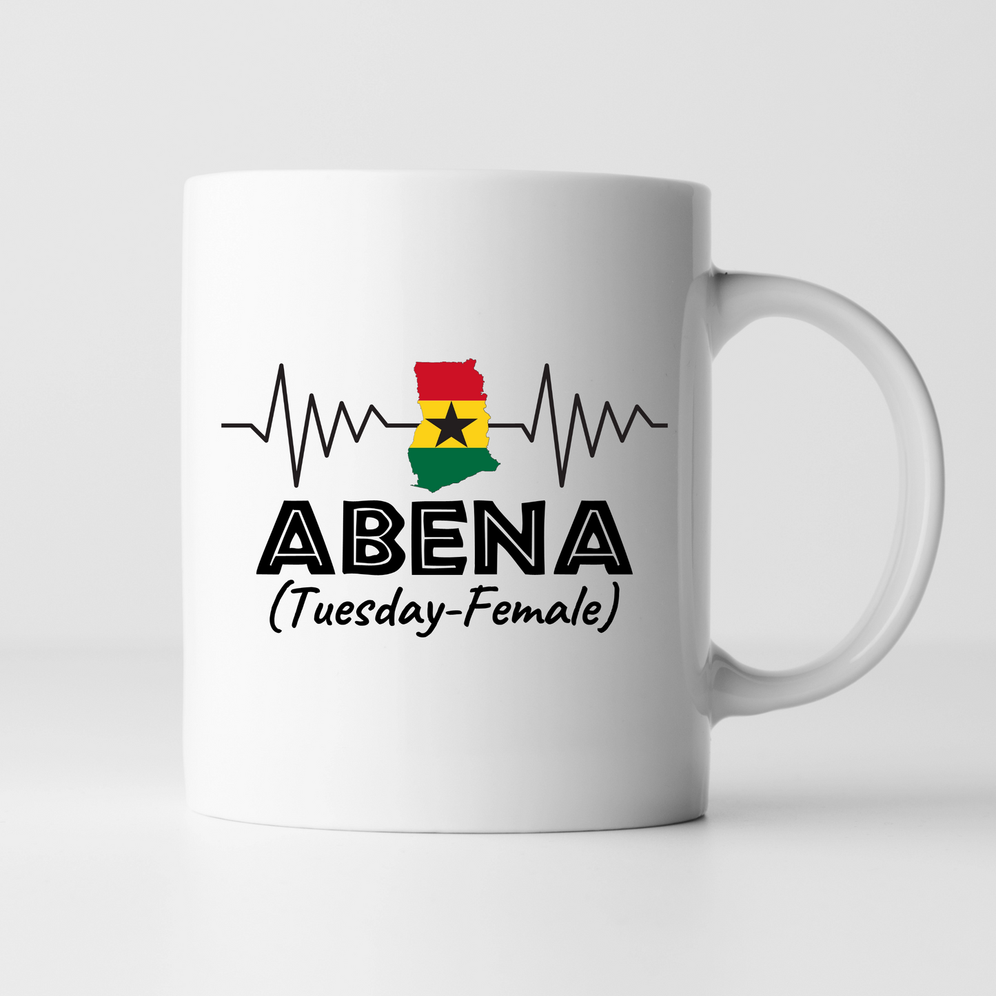 African Mugs -11oz Coffee Mug | Gifts | SEC Apparel | Ghana Name - Abena