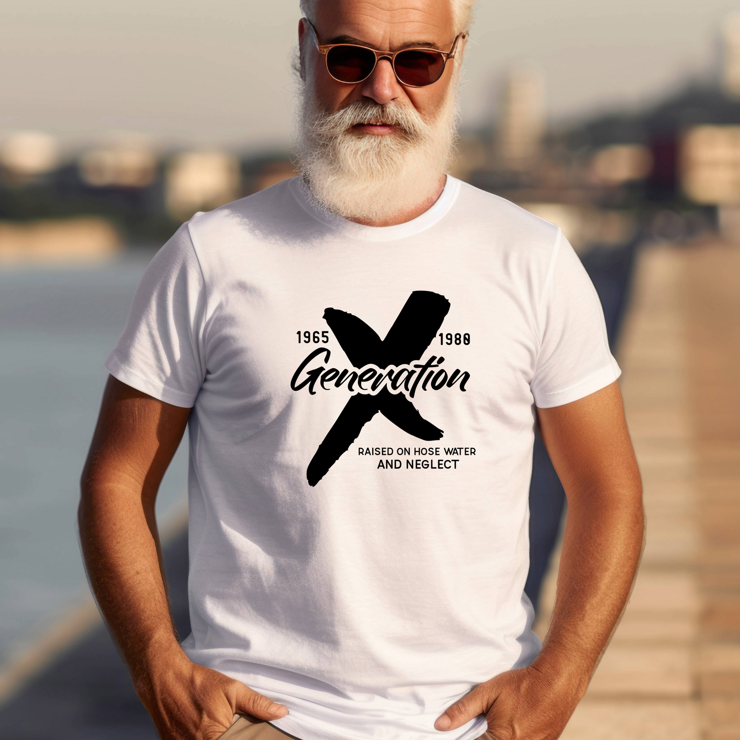 Generation X t-shirts | Crew neck | V Neck|  Raised on hose water | SEC Apparel