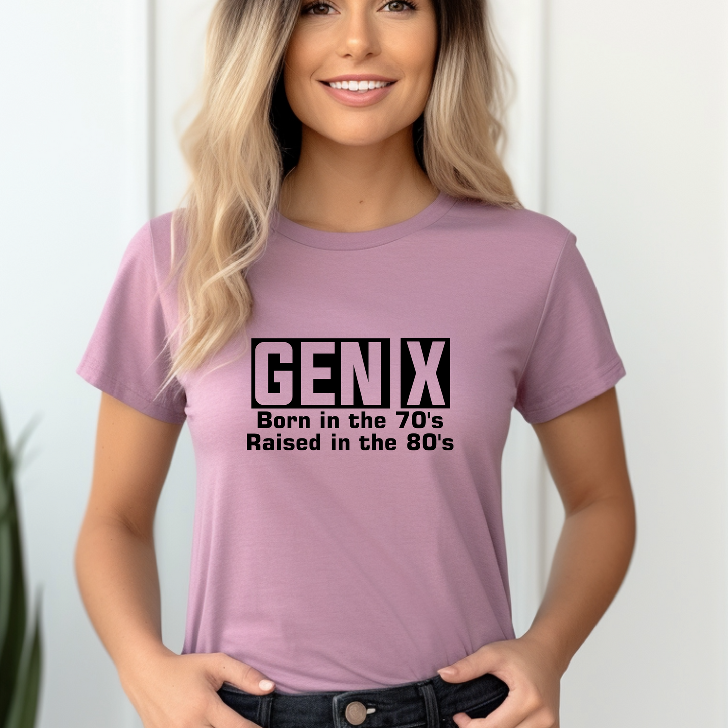 Generation X t-shirts | Crew neck | V Neck|  Born in the 70s Raised in the 80s| SEC Apparel