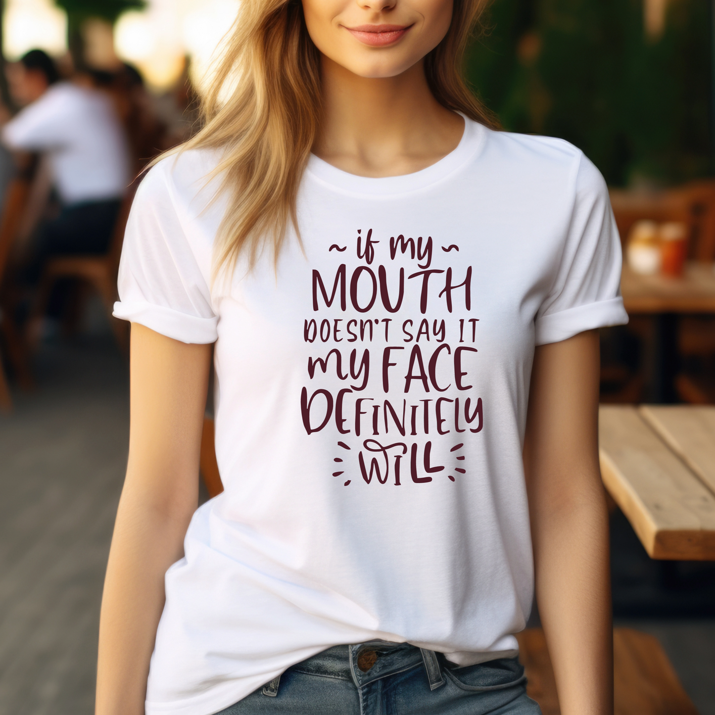 Funny Graphic T Shirt| Unisex | Funny Shirts | If My Mouth Doesn't Say It