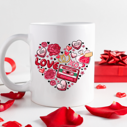 Love So Heart | Valentines Mugs-11oz Coffee Mug | Gifts | SEC Apparel