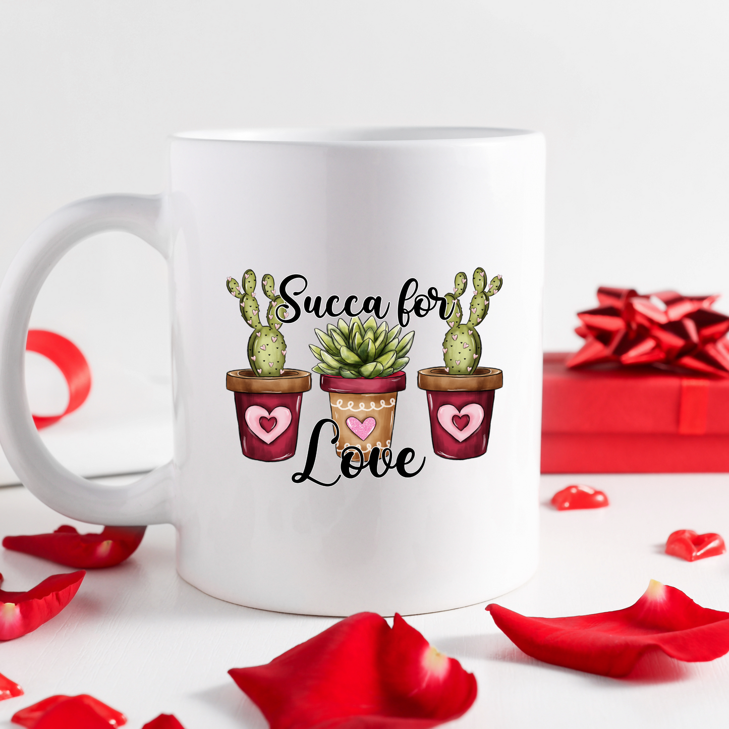 Succa for Love | Valentines Mugs-11oz Coffee Mug | Gifts | SEC Apparel