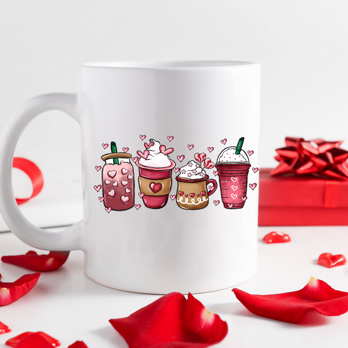 4 mugs | Valentines Mugs-11oz Coffee Mug | Gifts | SEC Apparel