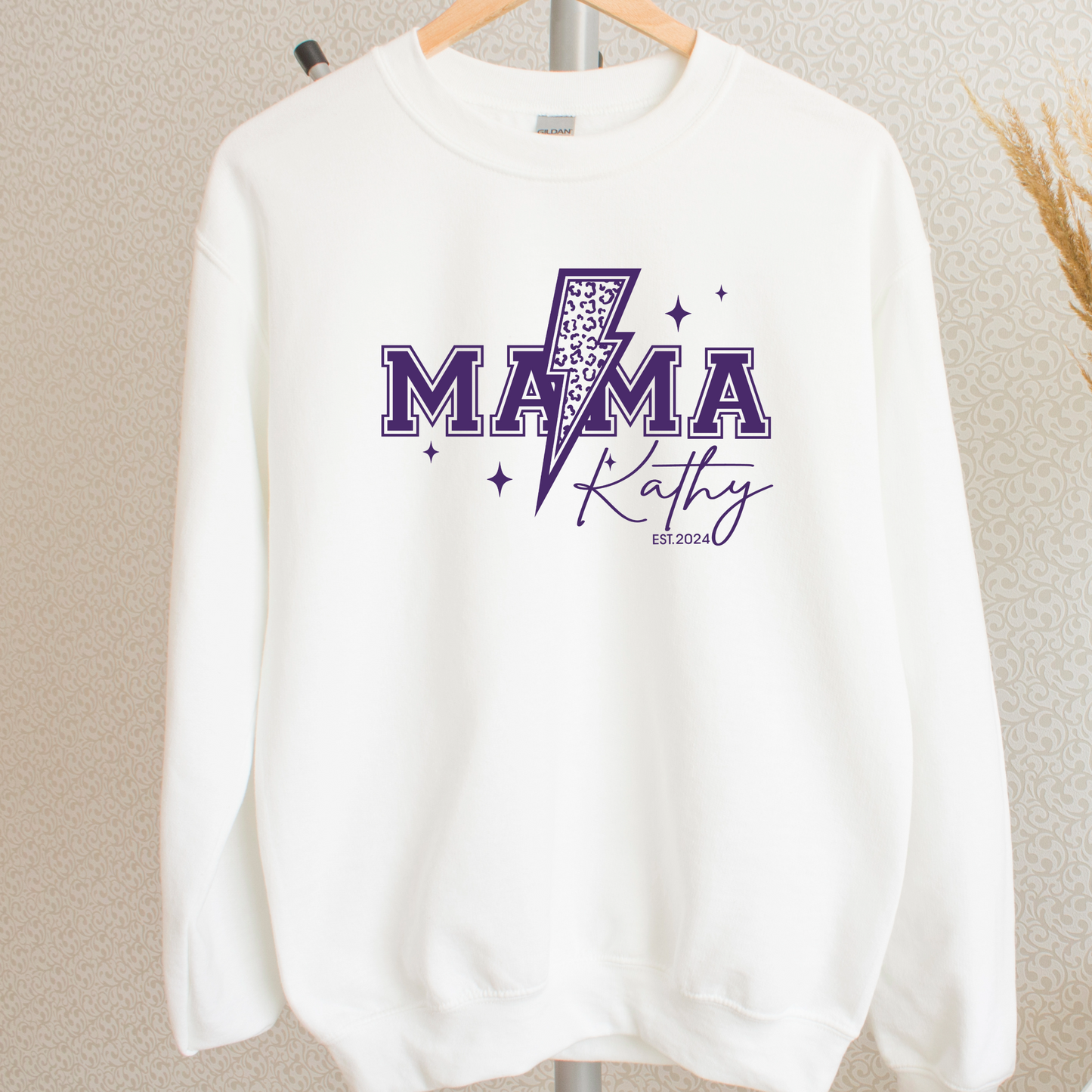 Custom Mama Lightning Bolt Shirt | Crew neck | V Neck| Sweatshirt | Hoodie | SEC Apparel