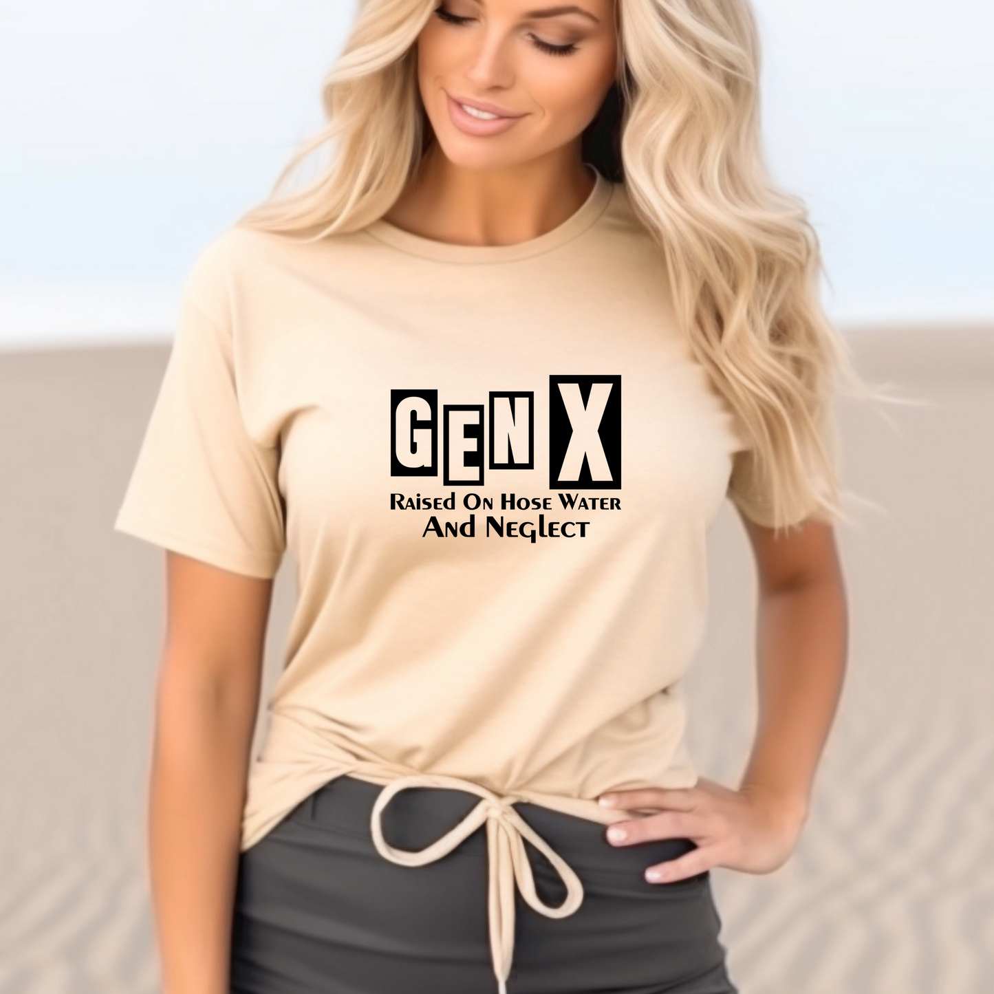 Generation X t-shirts | Crew neck | V Neck| Raised on Hose water and Neglect 1 | SEC Apparel