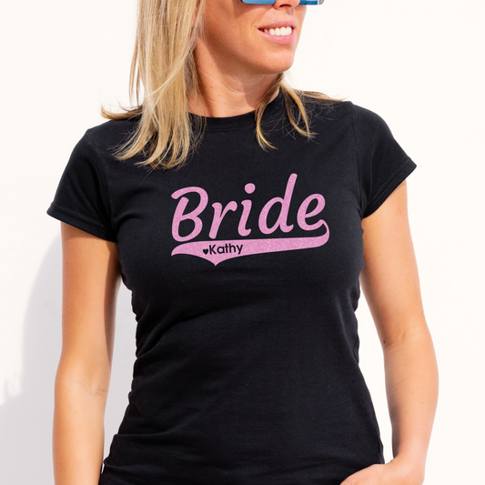 Personalized Bride Shirt | Crew neck | V Neck| Sweatshirt | Hoodie