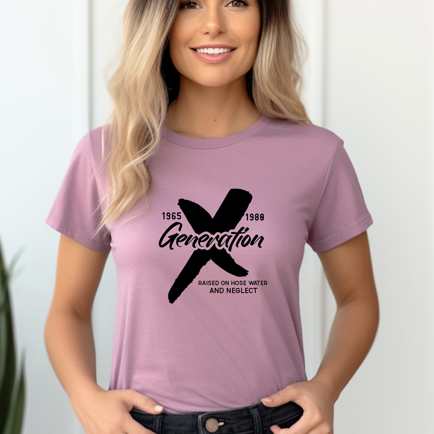 Generation X t-shirts | Crew neck | V Neck|  Raised on hose water | SEC Apparel