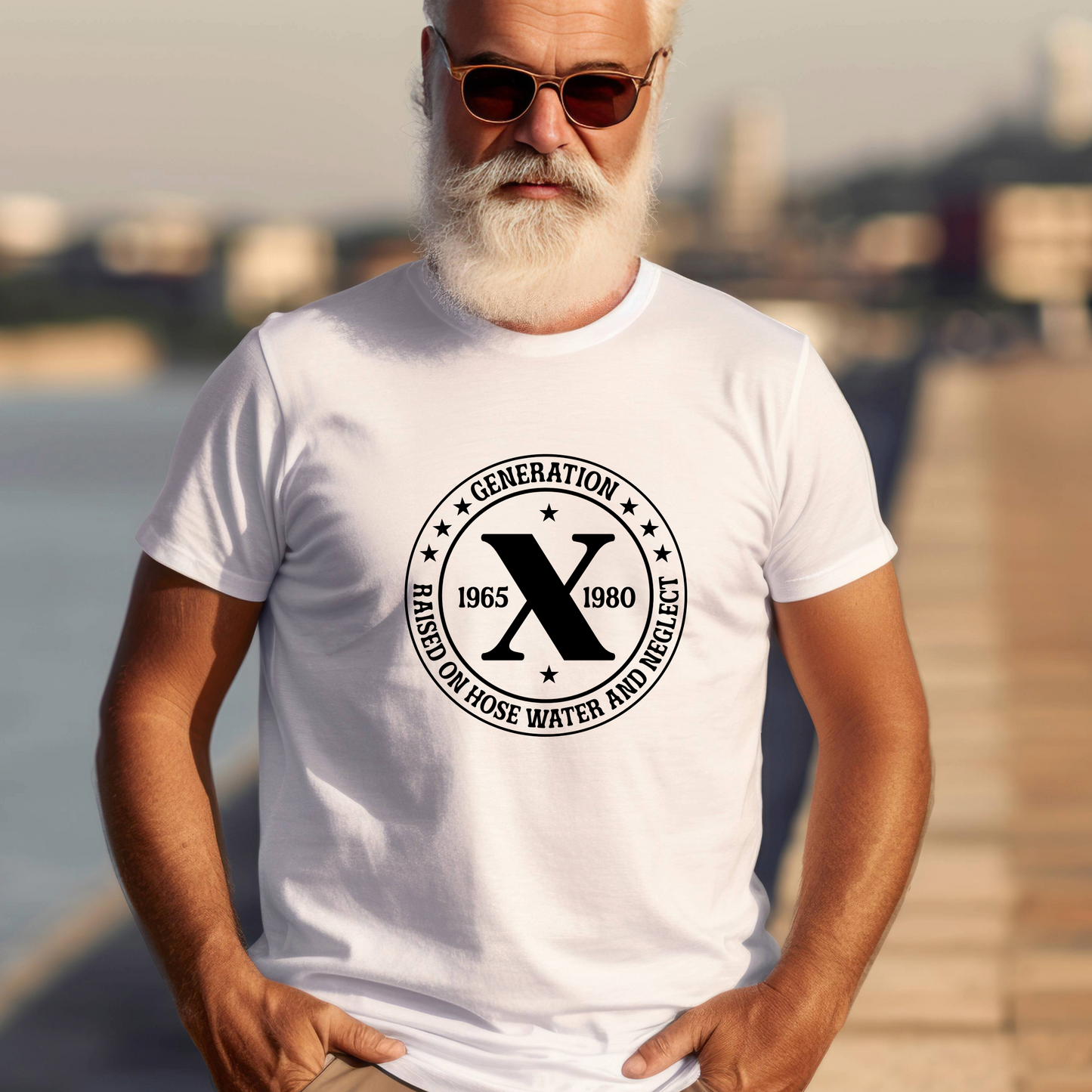 Generation X t-shirts | Crew neck | V Neck| Raised on Hose water | SEC Apparel