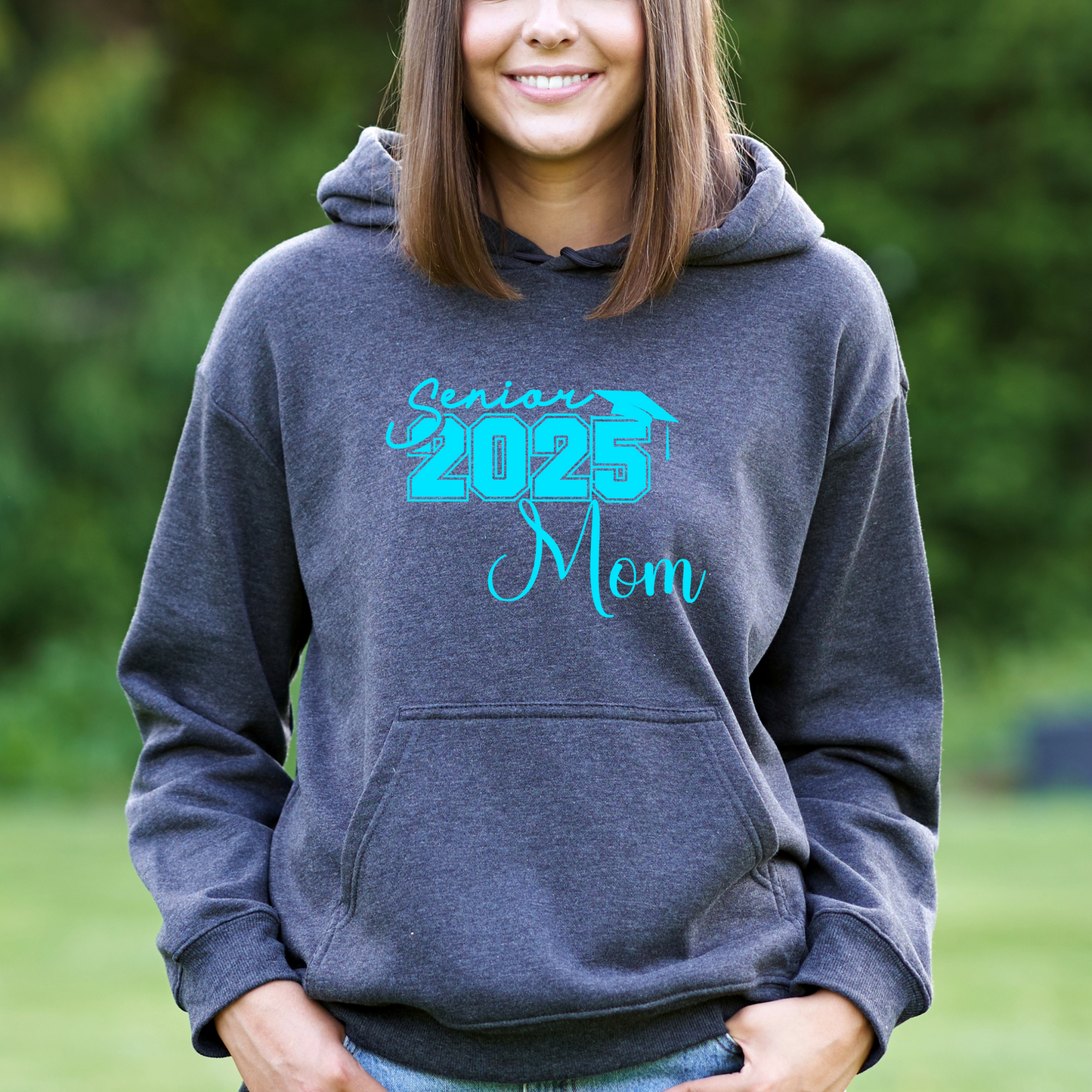 Senior 2025 Mom Shirt | Crew neck | V Neck| Sweatshirt | Hoodie