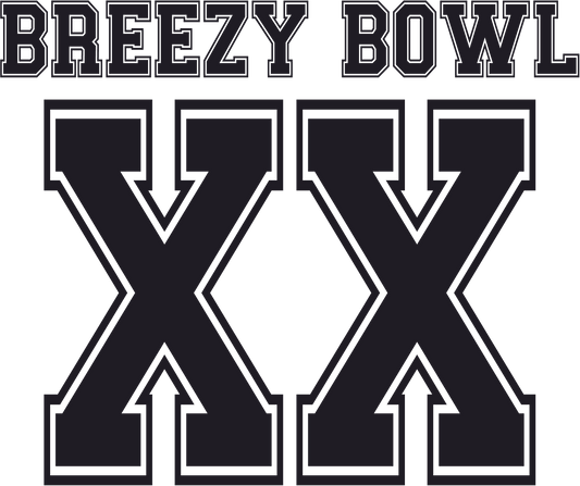 Breezy Bowl XX iron-on transfer for jerseys