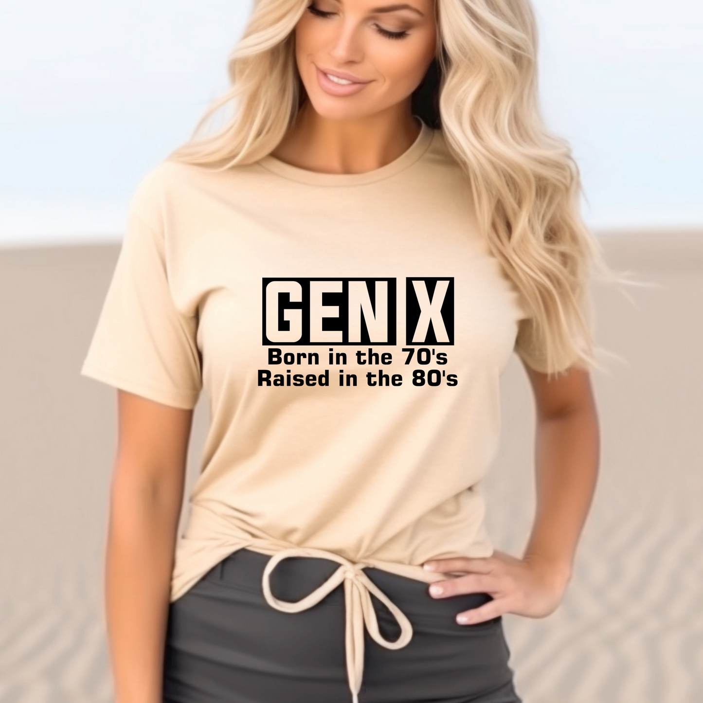 Generation X t-shirts | Crew neck | V Neck|  Born in the 70s Raised in the 80s| SEC Apparel