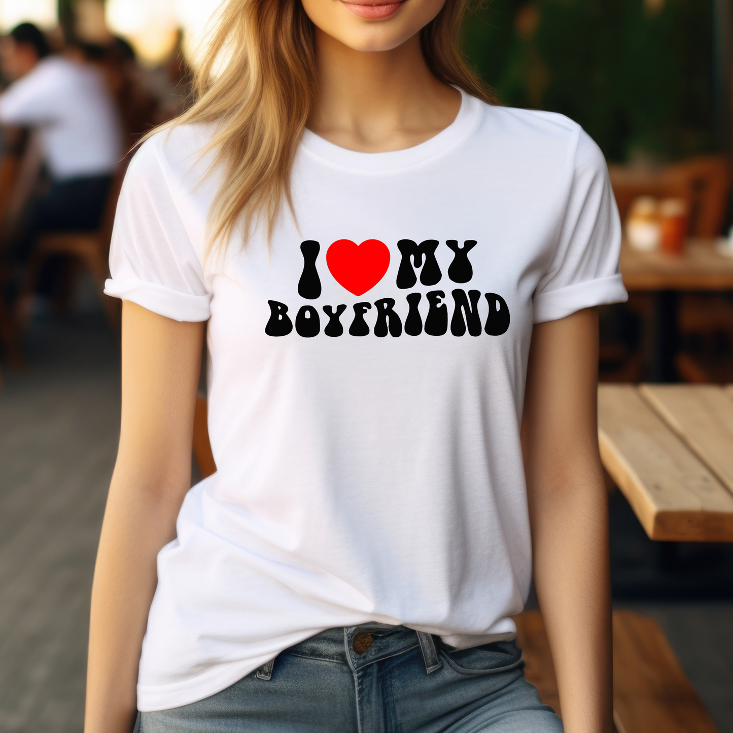 Valentine Graphic T Shirt| Unisex | Valentines Shirts | I Love my boyfriend