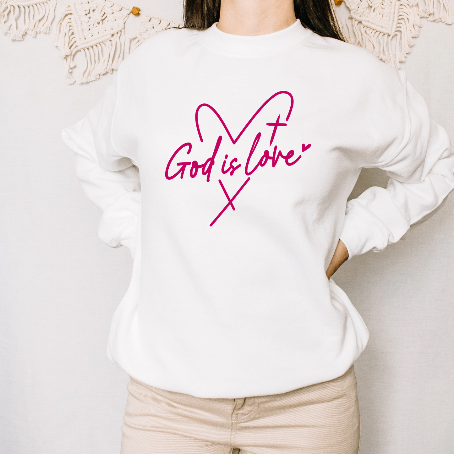 Religious Sweatshirt Hoodie | Unisex | SEC Apparel | God Is Love