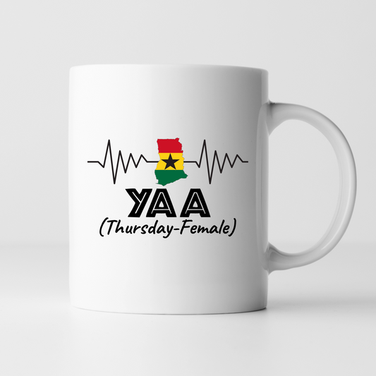 African Mugs -11oz Coffee Mug | Gifts | SEC Apparel | Ghana Name - Yaa