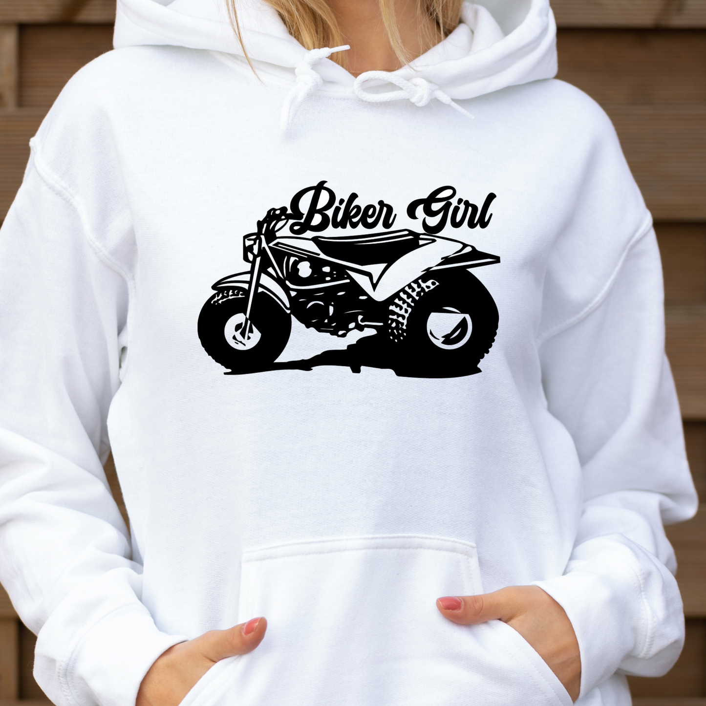 Biker Girl Shirt | Crew neck | V Neck| Sweatshirt | Hoodie