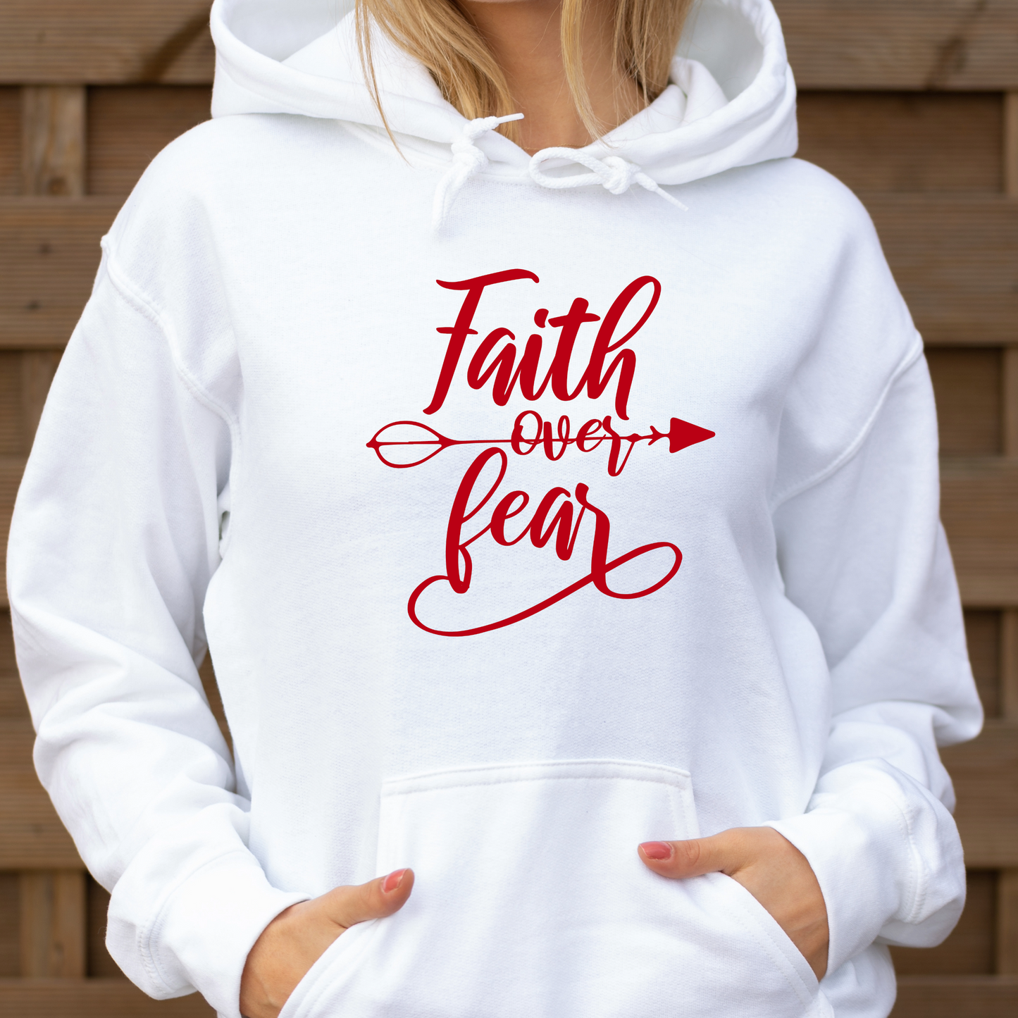 Religious Sweatshirt Hoodie | Unisex | SEC Apparel | Faith Over Fear