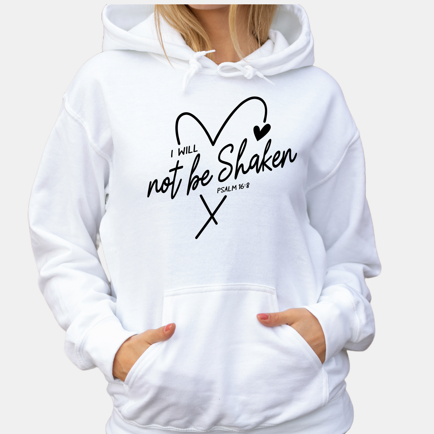 Religious Sweatshirt Hoodie | Unisex | SEC Apparel | I Will Not Be Shaken