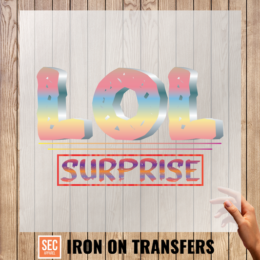 lol surprise iron on transfer