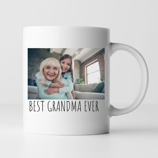 Custom Grandma Mothers Day Mug Personalized  With Picture Photo 11oz Cups Gifts by SEC Apparel