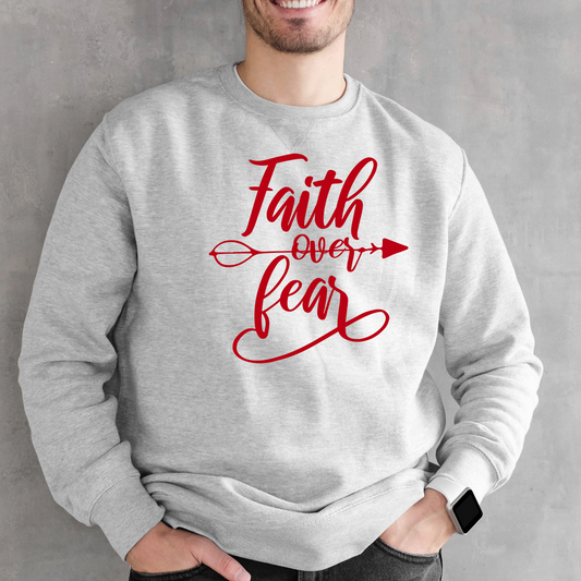 Religious Sweatshirt Hoodie | Unisex | SEC Apparel | Faith Over Fear