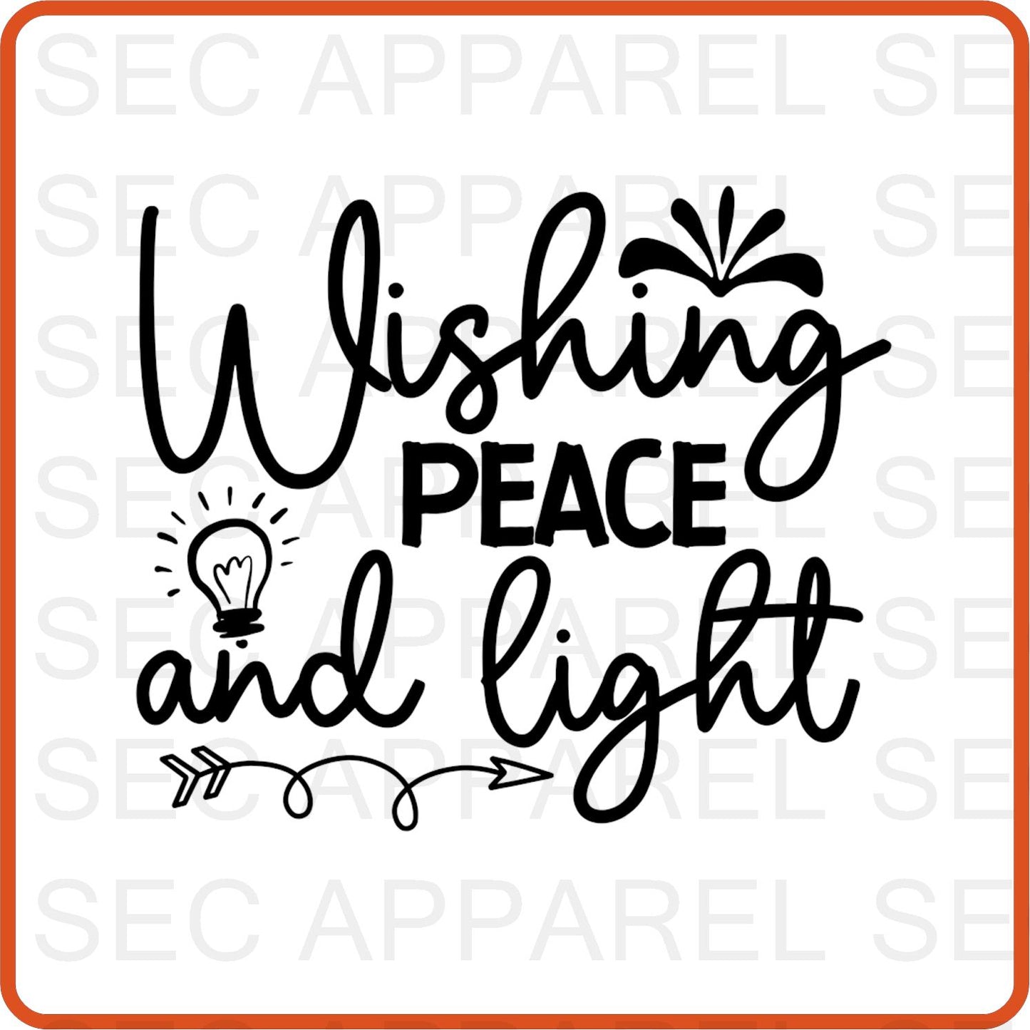 Hanukkah Iron On Decals Patches for shirts, clothing |SEC Apparel | Wishing Peace and Light