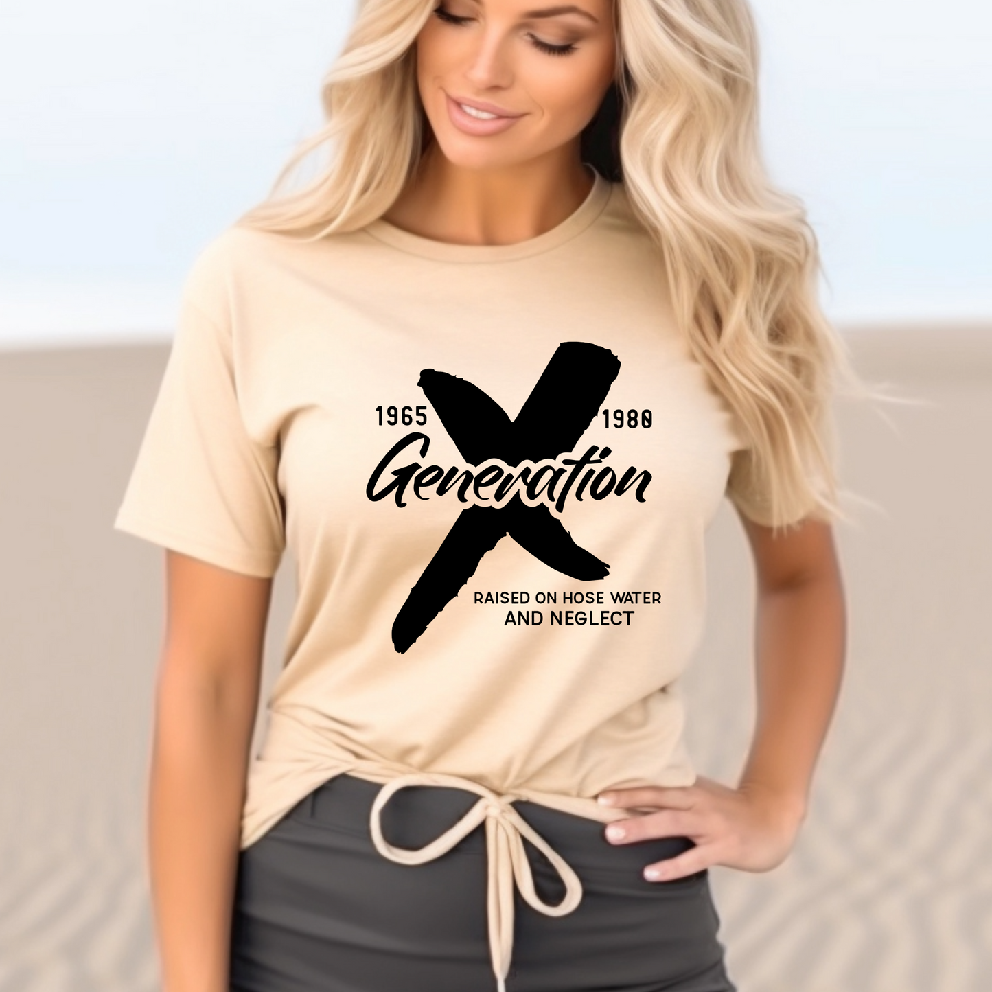 Generation X t-shirts | Crew neck | V Neck|  Raised on hose water | SEC Apparel