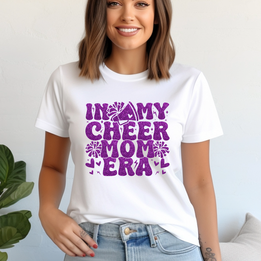 In My Cheer Mom Era Shirt | Crew neck | V Neck| Sweatshirt | Hoodie