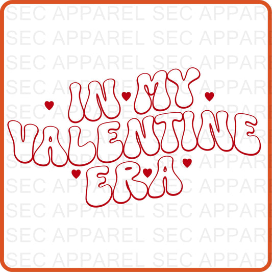 Valentine Iron On Decals Patches transfers vinyl  for shirts, clothing | SEC Apparel | In My Valentine Era