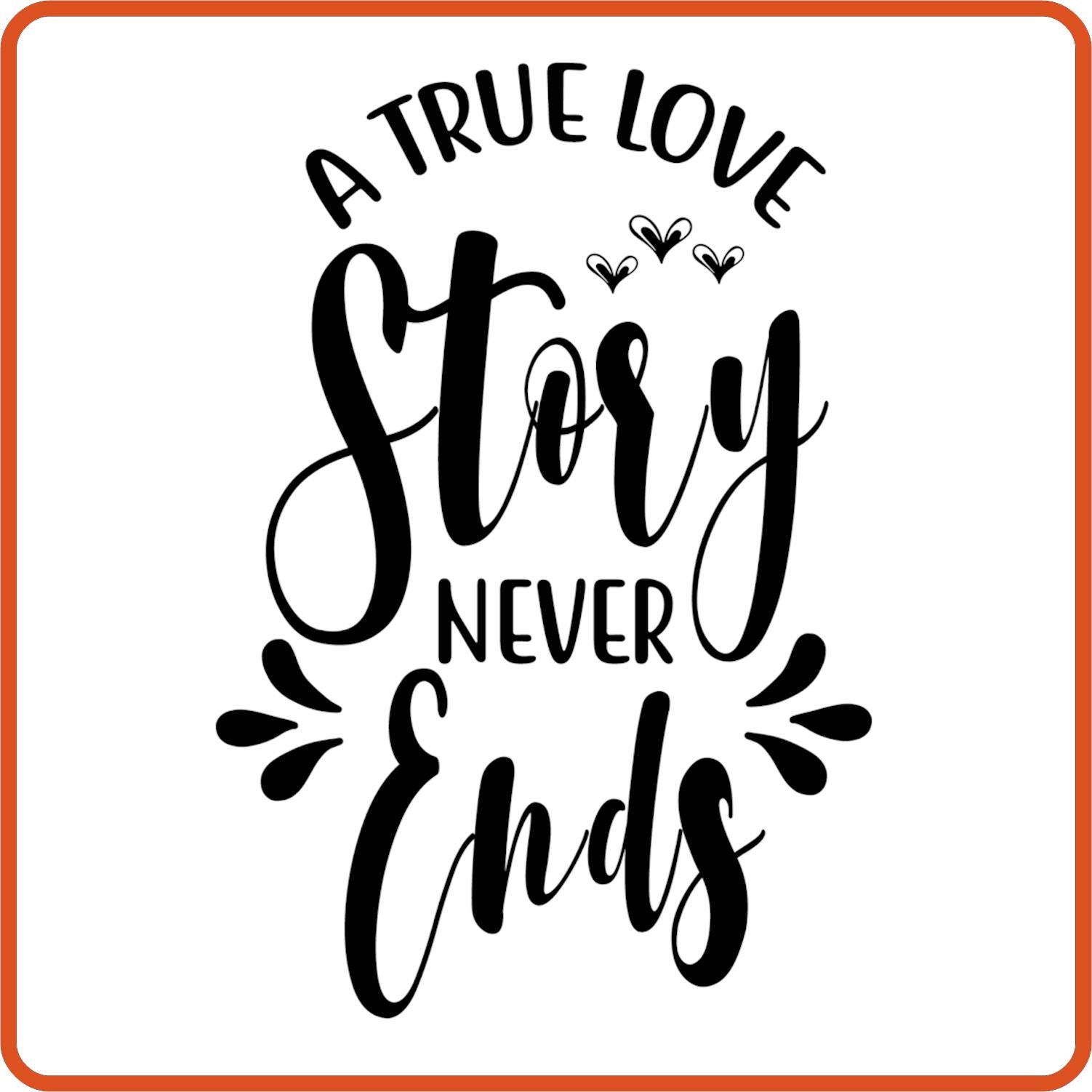A True Love Story | Anniversary Iron On Decal Patches by SEC Apparel - secapparelonline