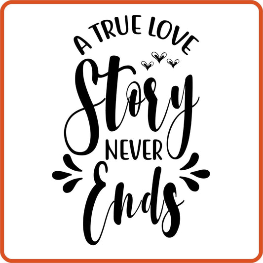 A True Love Story | Anniversary Iron On Decal Patches by SEC Apparel - secapparelonline