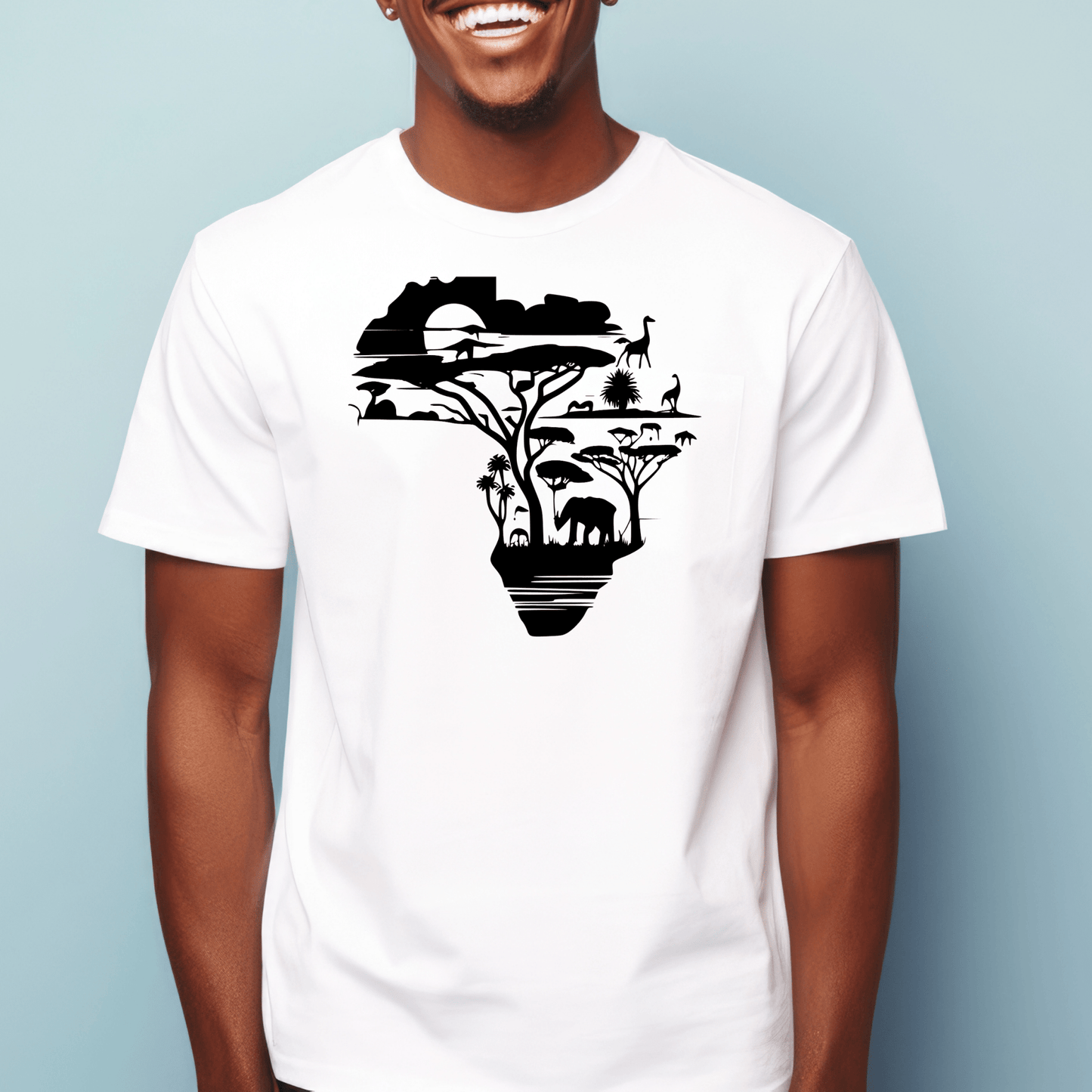 Africa Graphic T Shirt | Unisex | African Shirts | SEC Apparel - secapparelonline