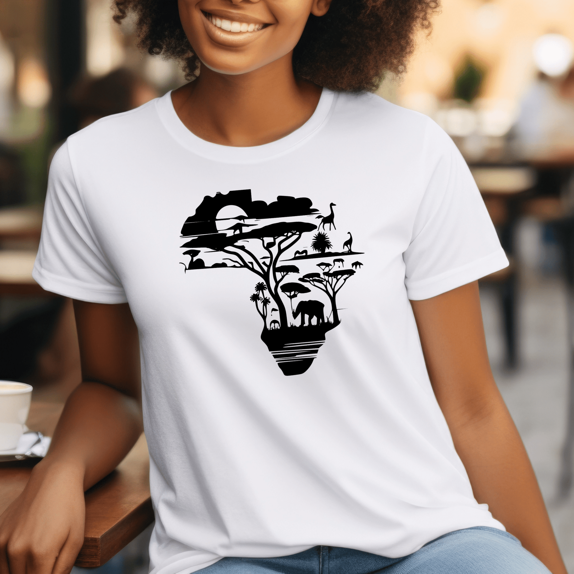 Africa Graphic T Shirt | Unisex | African Shirts | SEC Apparel - secapparelonline