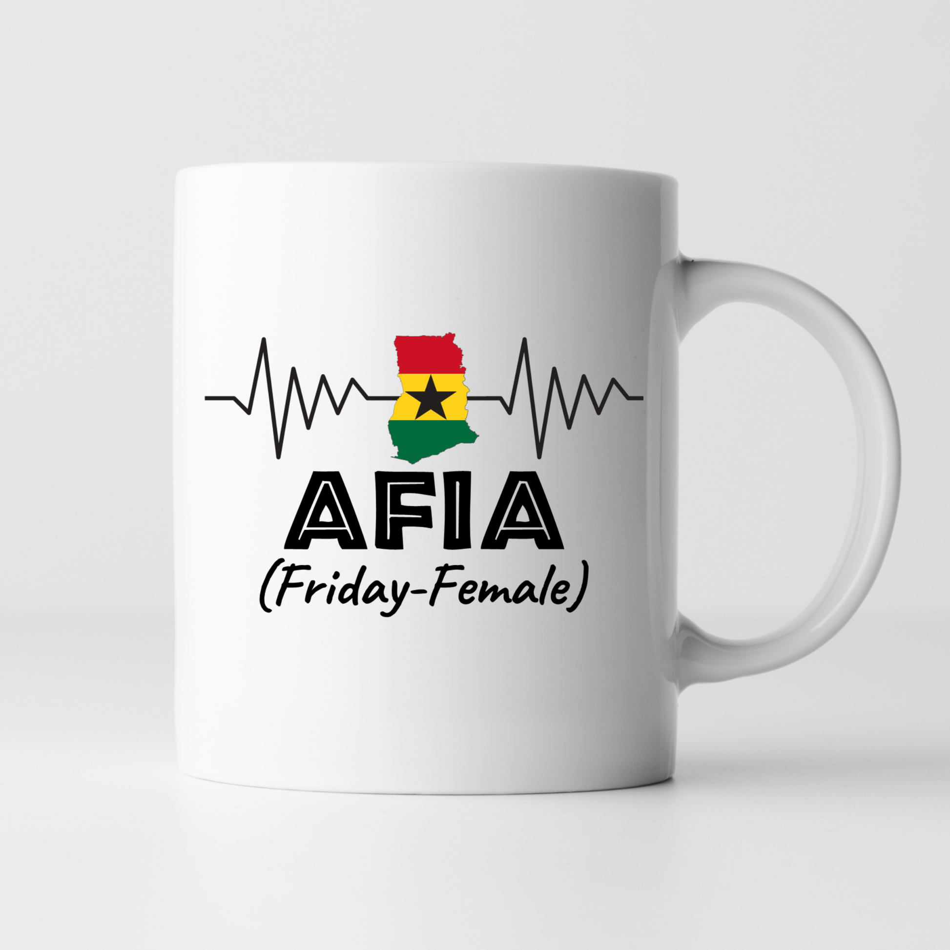 African Mugs - 11oz Coffee Mug | Gifts | SEC Apparel | Ghana Name - Afia - secapparelonline