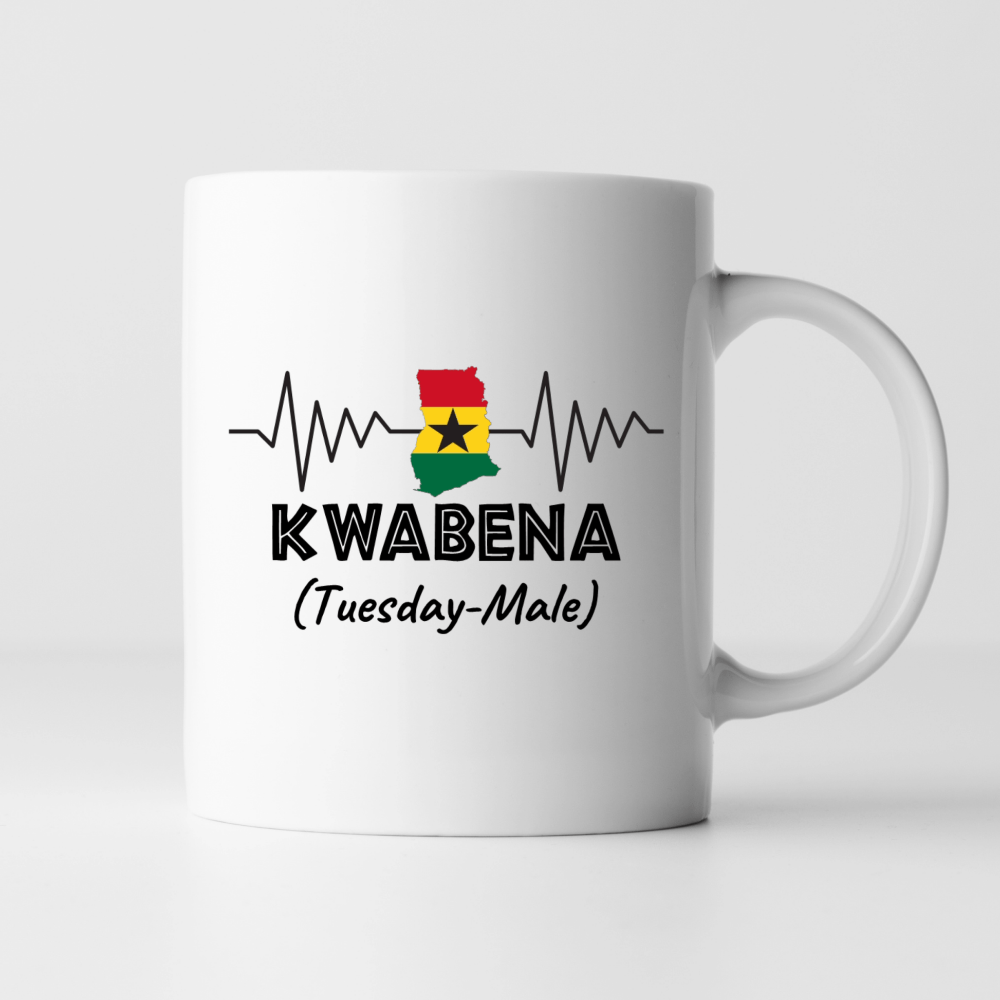 African Mugs - 11oz Coffee Mug | Gifts | SEC Apparel | Ghana Name - Kwabena - secapparelonline