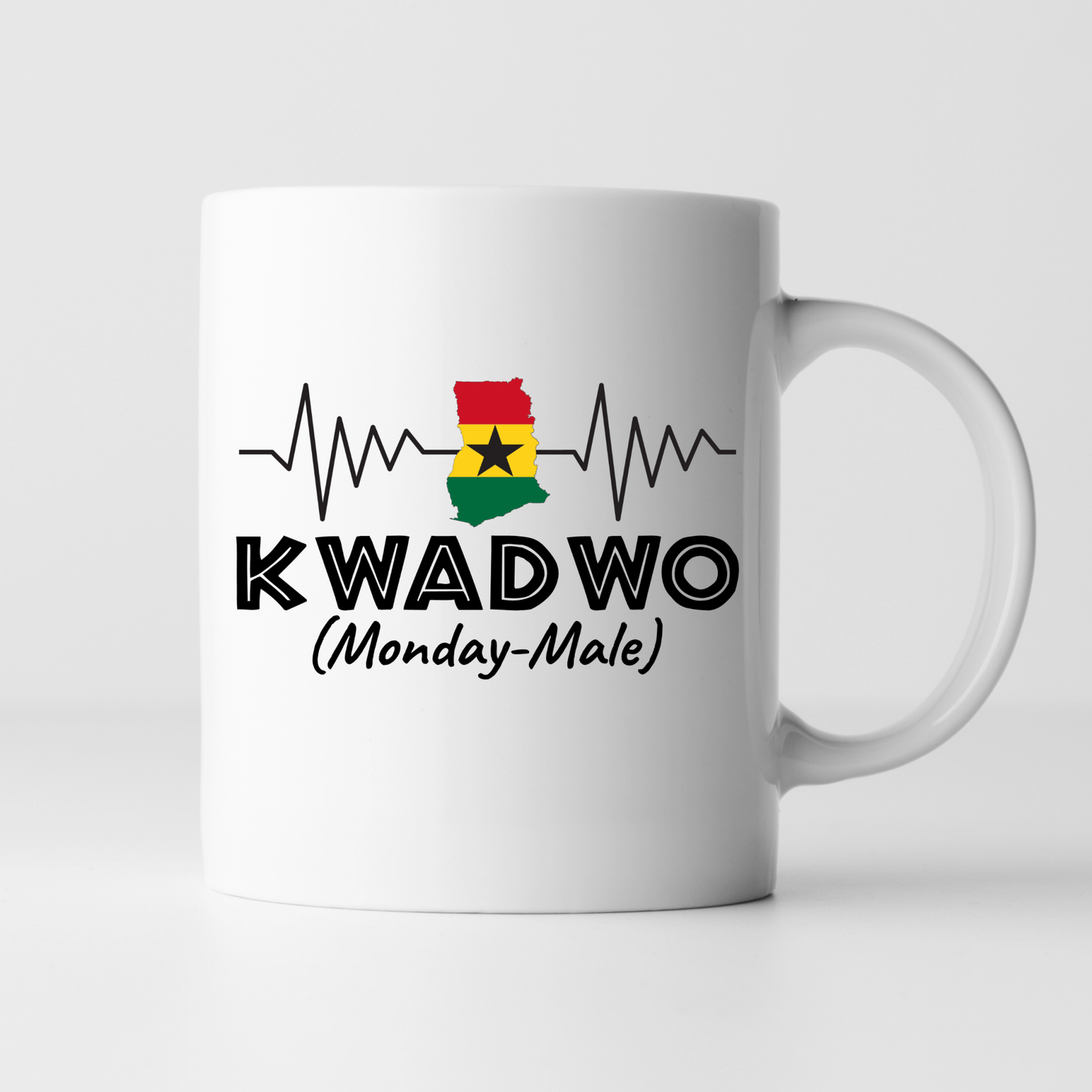 African Mugs - 11oz Coffee Mug | Gifts | SEC Apparel | Ghana Name - Kwadwo - secapparelonline
