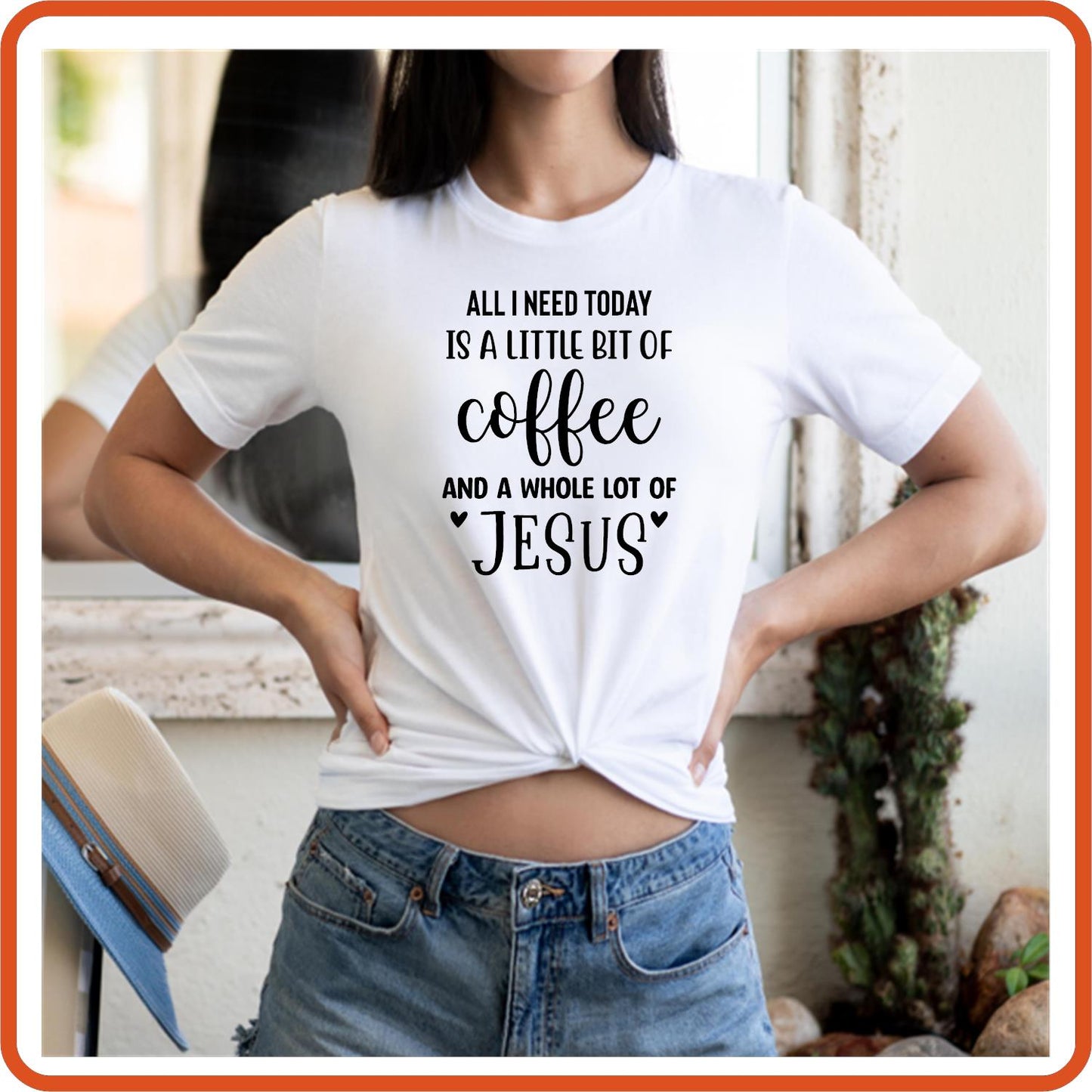 All I Need Today Is a little bit of Coffee and Jesus | Christian Religious T-Shirts by SEC Apparel - secapparelonline