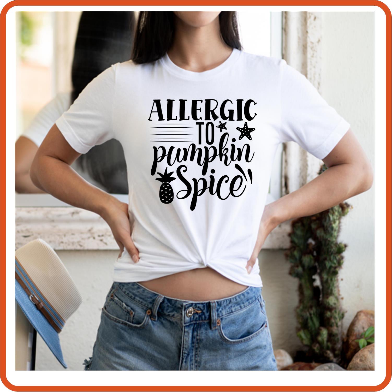 Allergic to Pumpkin Spice | Fall Shirts | T-Shirts by SEC Apparel - secapparelonline